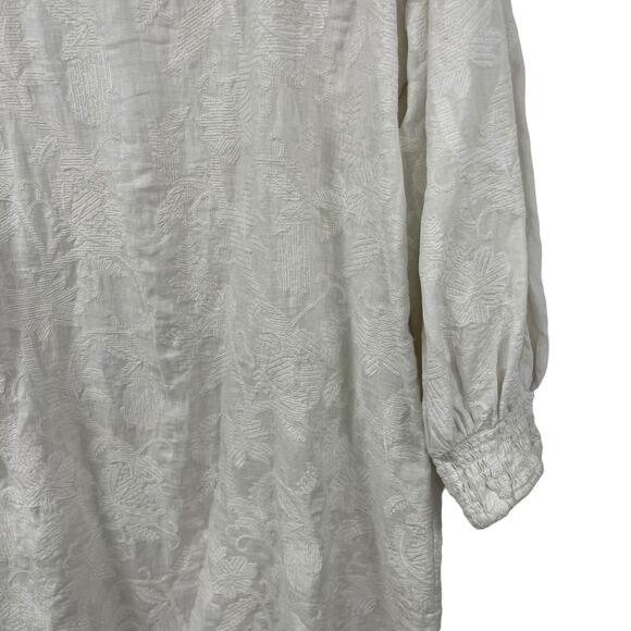 NWT $374 Abigail Zwaans St. Tropez Embroidered Tunic Dress Large - Picture 3 of 7